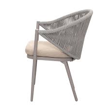 Woven Rope Outdoor Arm Dining Chair