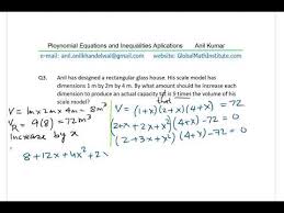 Polynomial Equations And Inequalities