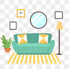 Living Room Painting Vector Art Png