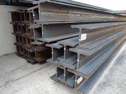 black mild steel i shape beam