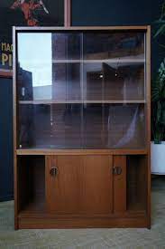 Mid Century Display China Cabinet With