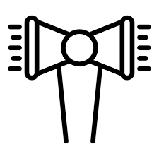 Shelter Megaphone Icon Outline