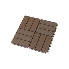 Wood Grain Deck Tile T1 Brown 4 9m2