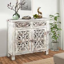 Drawer Hand Carved Wooden Frame Buffet