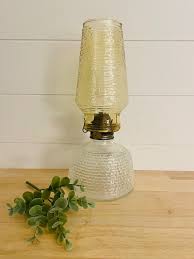 Anchor Hocking Amber Oil Lamp