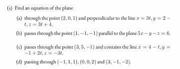 Equation Of The Plane