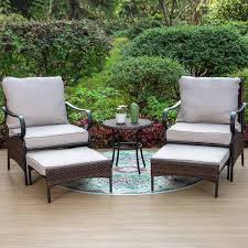 Phi Villa Rattan Black 2 Seat 5 Piece