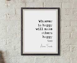 Buy Anne Frank Quote Print Whoever Is