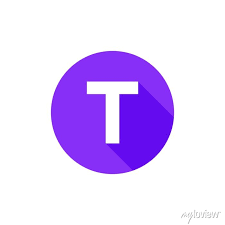 Alphabet Text Symbol Flat Icon T