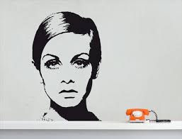 Wall Decal Twiggy Fashion Icon Of The