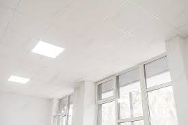 Acoustic Ceiling With Lighting And