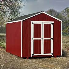 Little Cottage Company Value Gable Precut Kit Solid Wood Storage Shed Size 8 W X 12 D Floor Yes