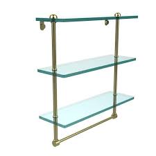 Clear Glass Bathroom Shelf