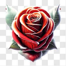 Red Rose Tattoo Design