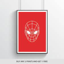Spiderman Icon Wall Print Marvel Poster