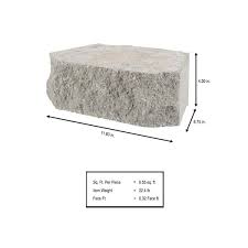 Pewter Concrete Retaining Wall Block