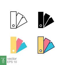 Color Chart Vector Icons Designed