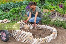 Circular Raised Brick Herb Bed By Gap