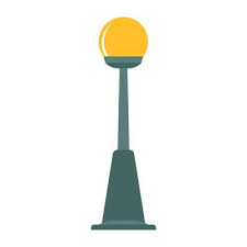 Street Lamp Vector Ilration Light