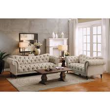 On Tufted Straight Sofa