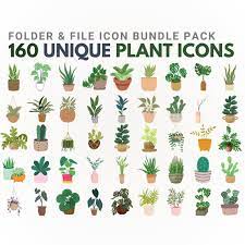 160 Botanical Icons Desktop Icons