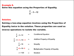 Math Example Solving Two Step