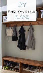 Easy Mudroom Bench With Shoe Storage