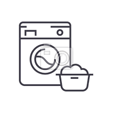 Washing Machine Laundry Service Vector