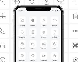 Minimal White App Icons Ios 14 App