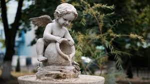 Little Angel Cupid Boy Fountain Pours