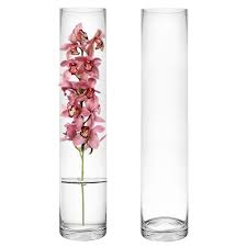 Clear Glass Cylinder Flower Vase Candle