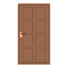 Apartment Door Icon Cartoon Vector