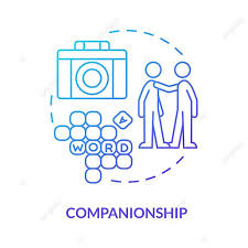 Companionship Blue Gradient Concept