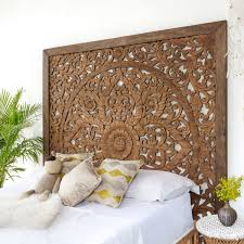 Carved Headboards And Wooden Wall Art