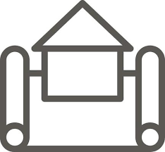 Ui Concept House Plan Vector Icon