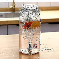 Glass Beverage Dispenser Mason Jars