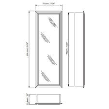 Bisazza Wanders Tall Bathroom Mirror