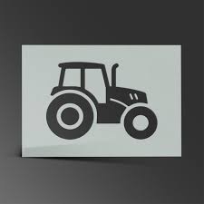 Tractor Stencil Farming Mylar Sheet