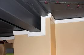 Painted Basement Ceiling With Crown