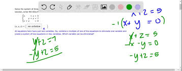 System Of Three Linear Equations