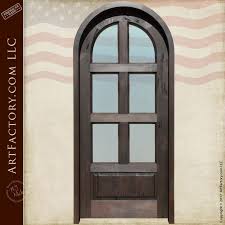Arched Glass Panel Door Handcrafted