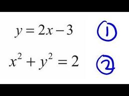 Simultaneous Equations One Quadratic