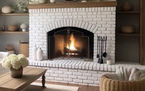 How To Paint A Brick Fireplace White