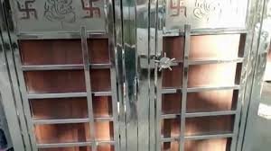 Polished Steel Jali Door For Home