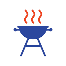 Grill Bbq Cookout Vector Glyph Icon