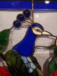 Stained Glass Rv Door Window Peacock