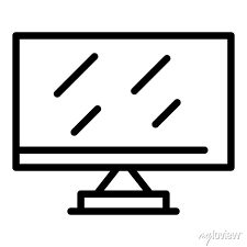 Clear Monitor Icon Outline Clear