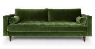 Scott 3 Seater Sofa Grass Green Velvet