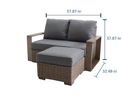 Roth Wilmington Woven Outdoor Loveseat