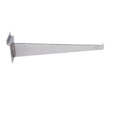 Slatwall Shelf Bracket Chrome White